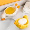 Charm Duck Soap Dish Ceramic Soap Container Box With Drainage Hole For Bathrooms And Kitchens With Smooth Finishes