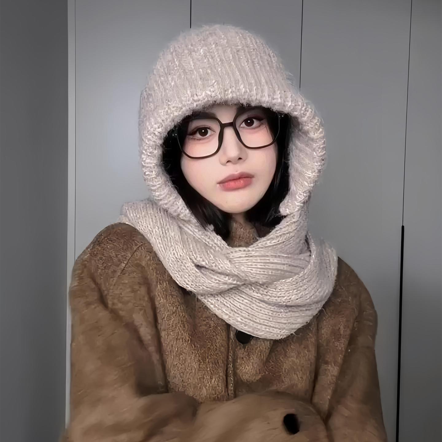 

Женская зимняя балаклава - Толстая теплая шапка-бини с регулируемой застежкой, легкая шапка для холодной погоды для катания на лыжах, сноуборде, Рождества one size