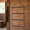Four-Tier Saddle Pad Rack Adjustable Wall-Attached Hanging for