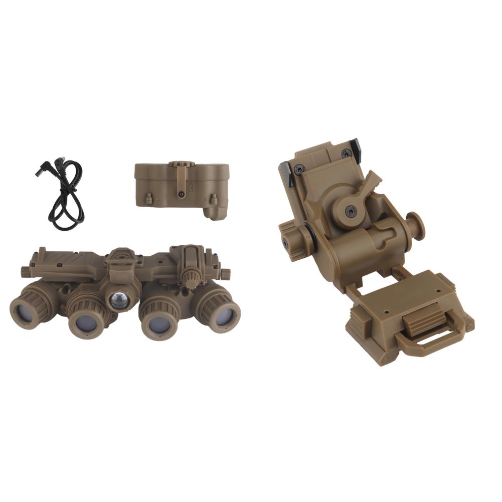 GPNVG 18 Mörkerseende Glasögon Taktisk Hjälm Kikare Modell Nr Funktion Fyra-Ögon Synenhet Modell för Cosplay Taktiska Spel