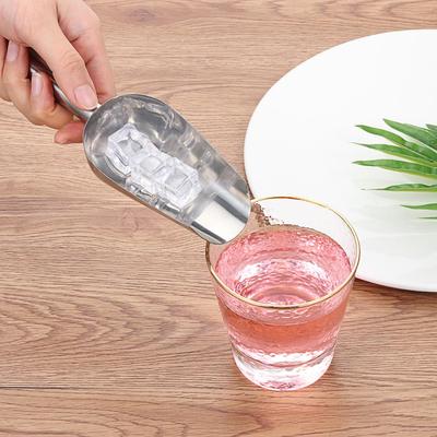 Multi-function 8-inch Stainless Steel Ice Shovel And 6-inch Ice Clip Party Candy Cake Clip Ice Flour Grain Tea Coffee Food Tools