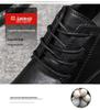 Herren Vielseitige Wasserdichte Schwarze Lederschuhe - Casual, Koch und Arbeitsstil, Koreanisches Martin-Design
