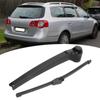 Car Rear Windshield Wiper Arm Blade Set 6Q6955707C Replacement for B6 B7 2007‑2017 Black
