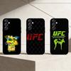 U-UFC Logo Handyhülle Für Samsung Galaxy A13,21s,22,31,32,52,53,71,72,73,Weiche Schwarze Hülle