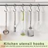 A84X-Black Metal S Hook Clips 18Pcs For Hanging Heavy Duty For Closet Cup Coffee Mug Bird Feeder Pot Plants Kitchen