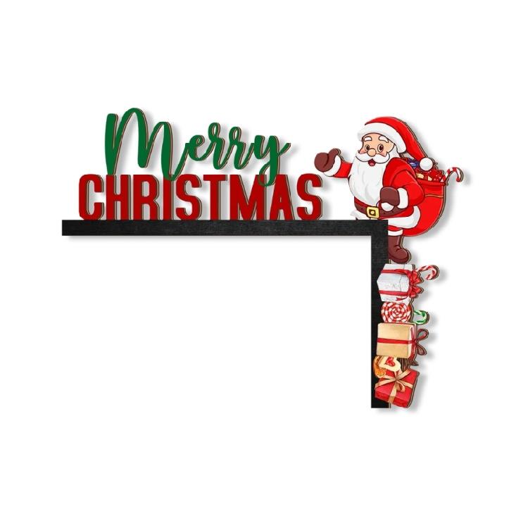 

Easy Hanging Wooden Santa Gift Decoration For Christmas Door Wall Festival Parties Decoration Window Accessories 1