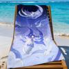 Columbina Genshin Impact Towel Sports Quick Dry Travel Camping Gear Sandproof Soft Light Large Beach Towel