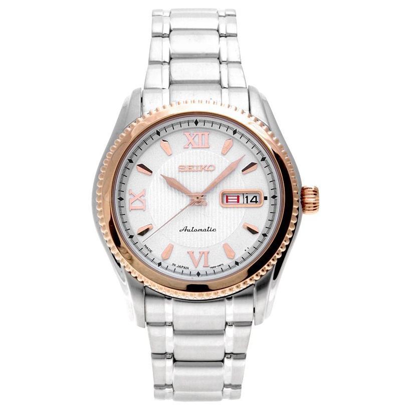 

SEIKO Automatic Mechanical Movement Stainless Steel Strap Watch Men s Watches White Dial SKZ312J1