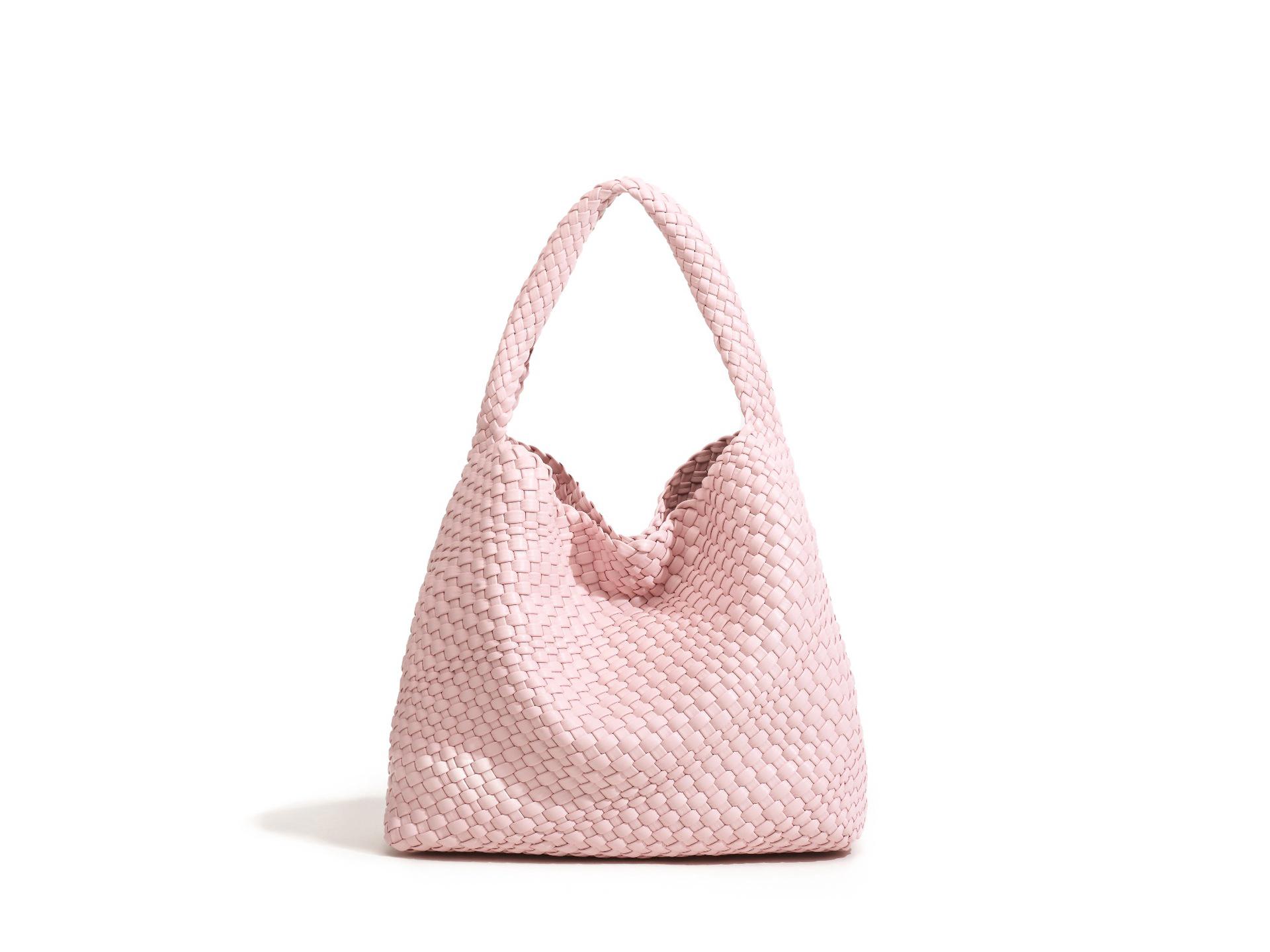 

Жіноча плетена сумка ручної роботи: Містка, універсальна сумка-відро для осені/зими - Ідеальна для поїздок на роботу або для використання мамою з дитиною 35cm x 16cm x 30cm