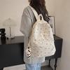 Women College Student Backpack Large Capacity Travel Laptop Rucksack Adjustable Strap Flower Book Schoolbag Teenage Girl Bag
