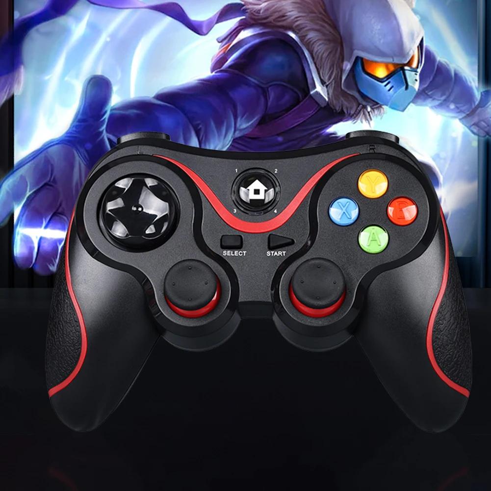 V8 Wireless Game Controller 24G Dual Vibration Gamepad Compatible with Android iOS PC PS3 Switch Mobile Phone Long Battery Life
