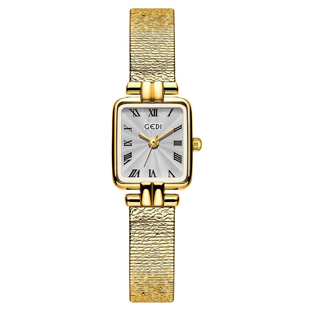 Watch Women'S Daily Commute Retro Square Small Dial Simple Temperament Versatile Exquisite Fashion Women'S Quartz Watch