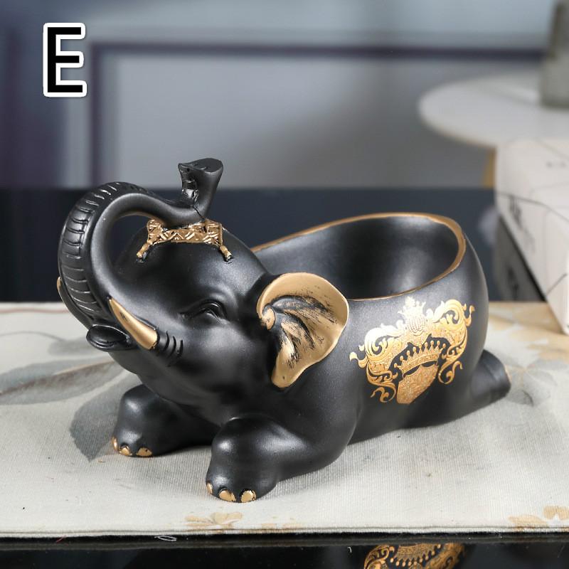 Key Storage Box Porch Creative Door Decoration Desktop Decoration Elephant Storage Box Nordic Home Organization