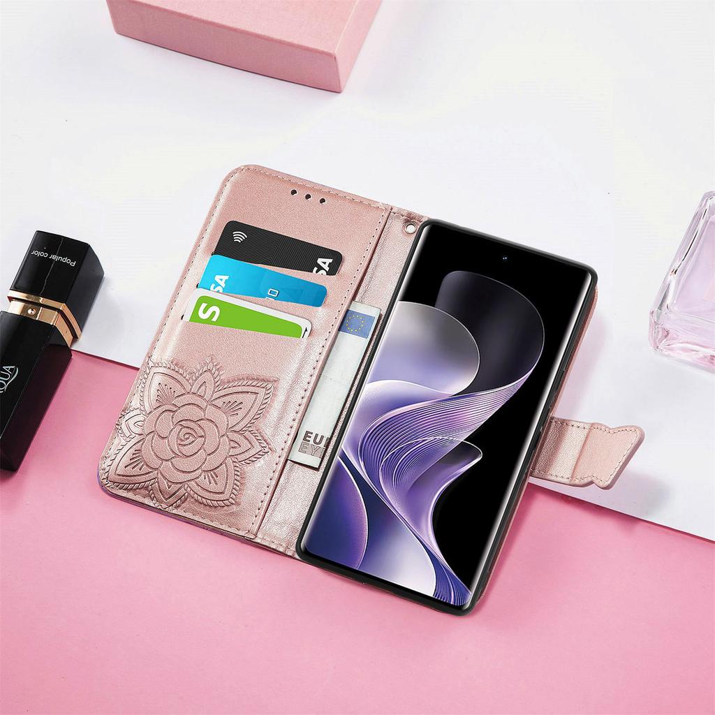 For Xiaomi Redmi Note 14 Pro 4G Case with Strap Butterfly Pattern PU Leather Wallet Phone Cover