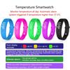 V9 Body Temperature Monitor Thermometer Vibration Alarm Wristband Smart Bracelet