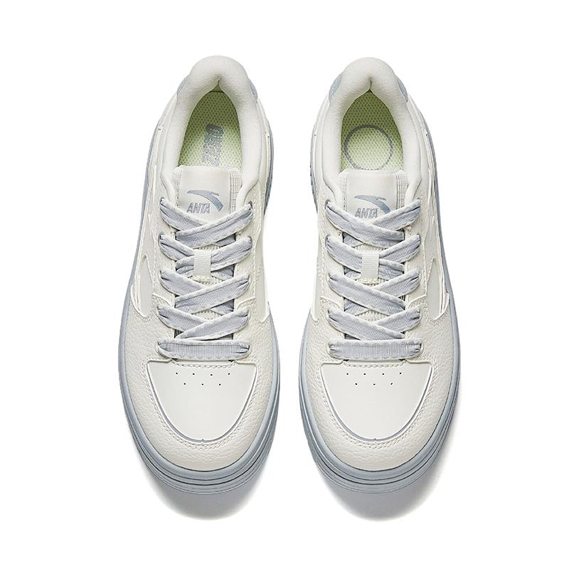 Anta Light Breeze Classic Versatile Comfortable Non-Slip Durable Low-Top Skate Shoes Women sneaker White 922538065-4