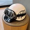 Retro 3C Certified Half Motorcycle Helmet for Men & Women - Summer Sun Protection Skull Cap