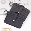 Portable Mini Coin Pocket Solid Color PU Coin Purse Gift Small ID Holders Daily Use