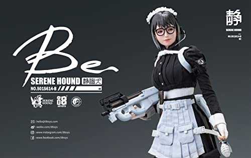I8TOYS Serene Hound Seria 501S614 B Cerberus Korpus Służek Bey Skala 1/6 PVC, Silikon i Metal Wstępnie Pomalowana Figurka Akcji