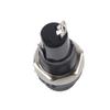 10PCS Black Electrical Screw Holder Durable Flat Tube Type Fusehold  Electronic Equipment