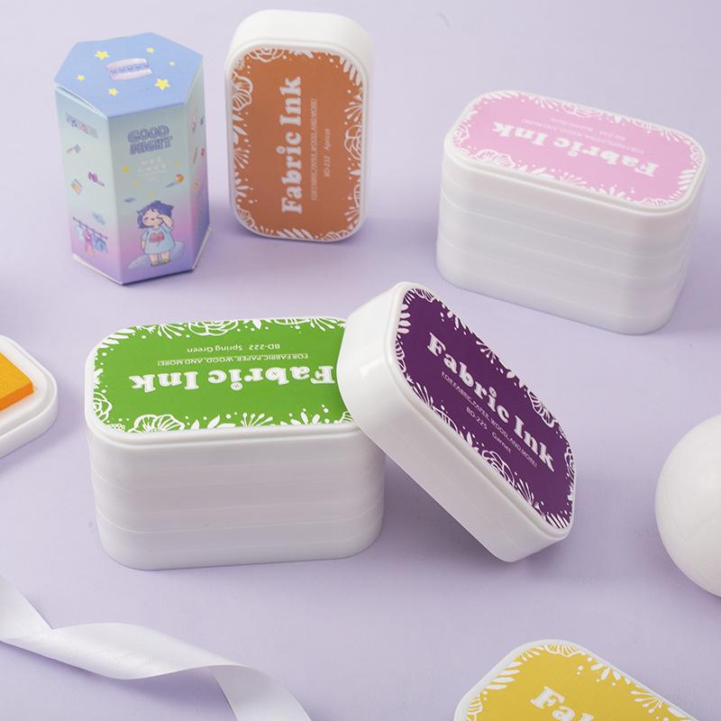 35 Colors Retro Colorful Ink Pad for DIY Cloth Craft Rubber Stamps Fabric Wood Paper Scrapbooking Pad Wedding Making Ink Stamp