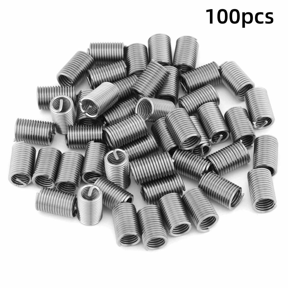 100pcs Metric Size Thread Repair Insert Durable Helical Screw Insert Thread Sleeve  Thread Repair