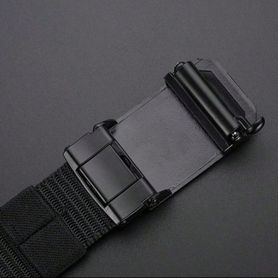 Alloy Automatic Buckle Elastic Canvas Fashionable and Versatile Tactical Belt Men's Jeans Belt
