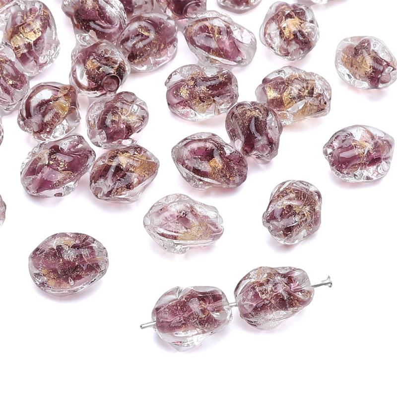 

Хрустальные стеклянные бусины, свободные прокладки в стиле ретро, ​​бусины с пришельцами для изготовления ювелирных изделий, браслет, ожерелье фиолетовый