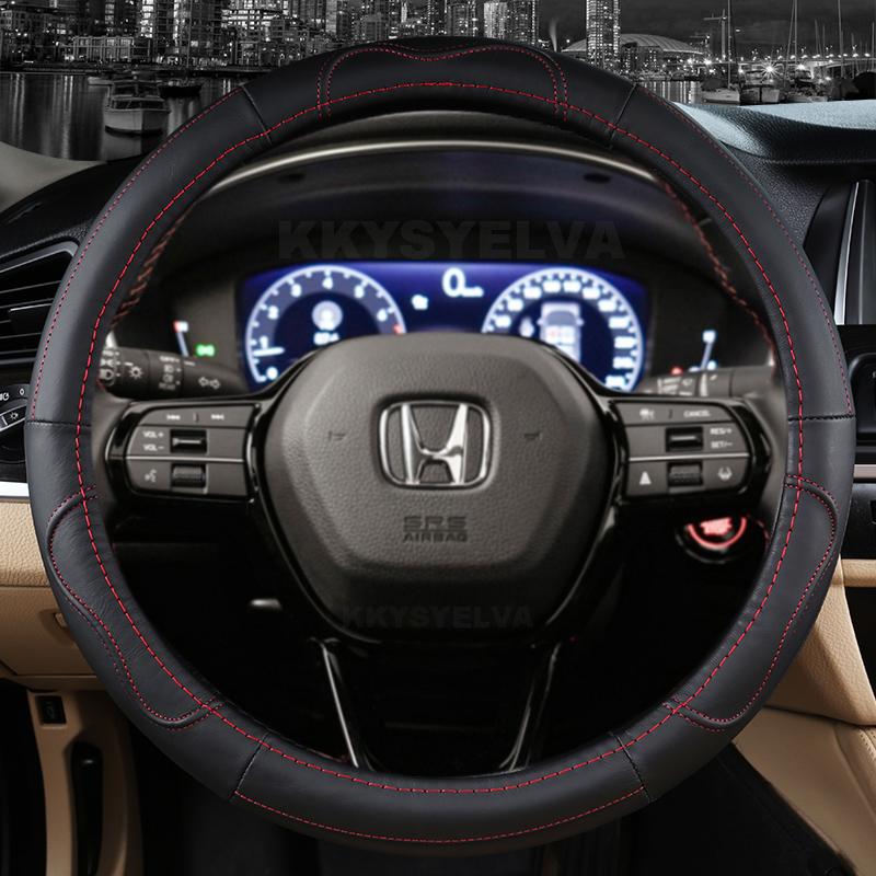 

Чехол на рулевое колесо автомобиля из натуральной кожи для Honda CRV 2017-2022 2023 Clarity 2016-2018 Civic10th 2016-2022 Auto