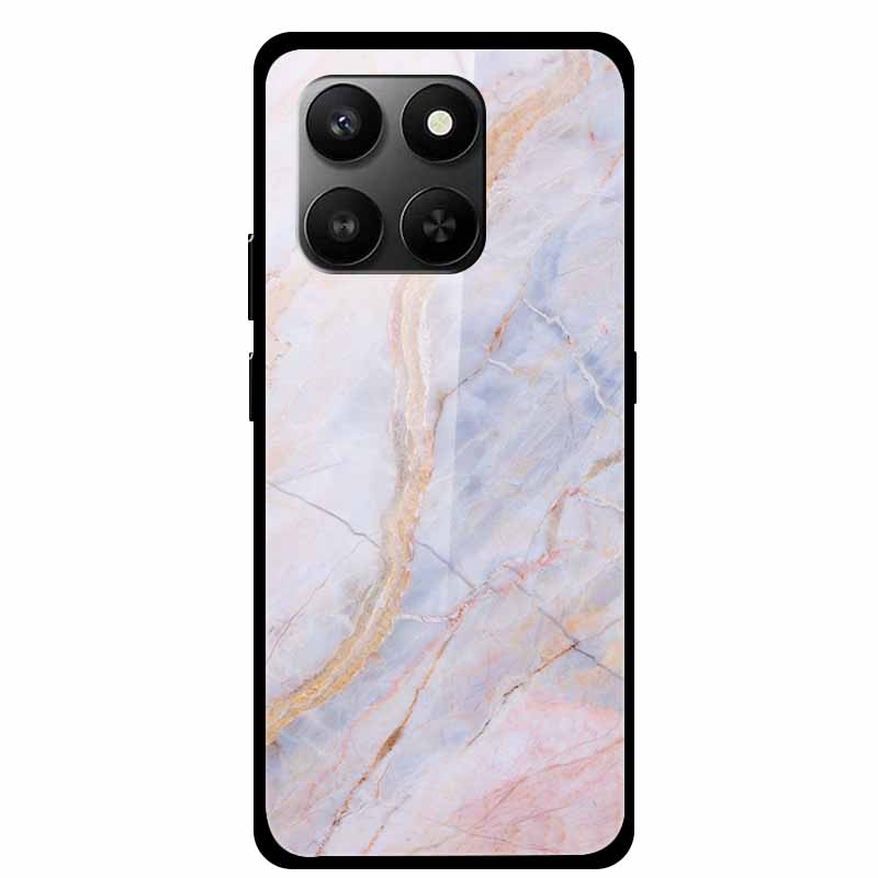 Glass Back Cover For Honor 200 Pro 5G Case Marble Hard Tempered Glass Case For Honor play 10T 400 Smart 5G Case 6.77" Shell Para