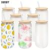 8PCS 16oz Frosted and Clear Plastic Water Bottles Durable, Reusable, Portable DIY Drinkware Iced Coffee Cups Straw Juice Bottles
