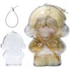 Case Popmart Figure Plush Cover Display Clear Transparent Portable Compatible Polycarbonate Approximately 15.411cm Just-Fit Design Can Be Attached Bag