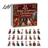 Christmas Tree Hanging Decorations Greyhound Advent Calendar 24 Days Countdown 2D Day Flat Acrylic Dog Ornaments for Holiday Decoration Calendar