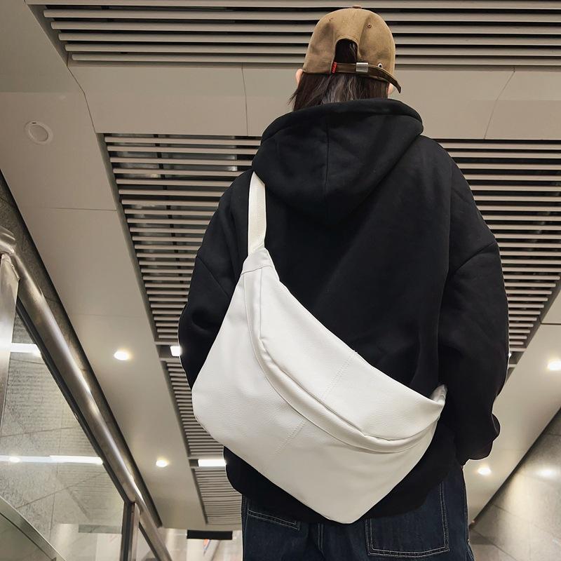 Pánská taška přes rameno, PU crossbody taška s velkou kapacitou, náprsní taška