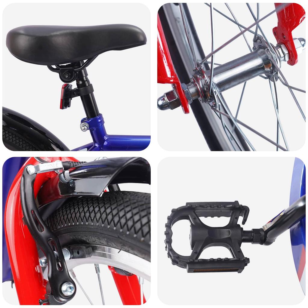 Kids  Bicycle 18 Inch for Ages 5 7 Dark Blue