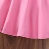 Children'S Clothing European And American Style Girls' Dress New Summer Model With Flutter Sleeves Lace Trim Small V-Neck Princess Dress