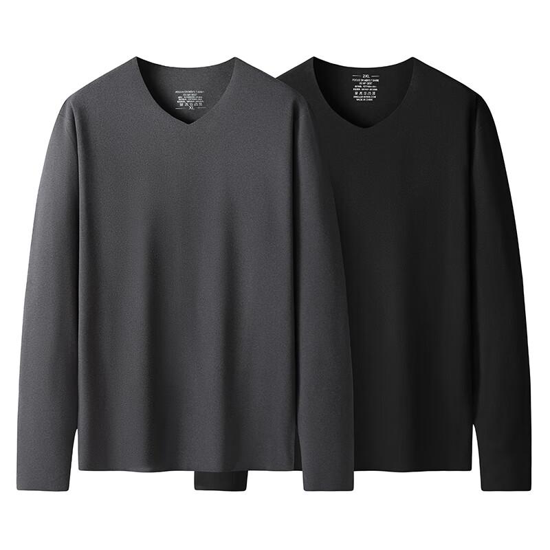 Dibinze Men's Plus Size Thermal Underwear Set