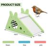 Bird Slide Toy Hamster Hideout House Parrot Cage Accessories Guinea Pig Wooden Cave Slide with Stairs Toy Small Pet Supplies