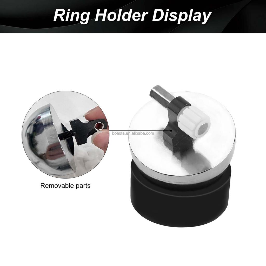 Boasta G Micro Pave Hemisphere Ring Holder Jewelry Making Stone Setting Engraving Machine Fixture Ring Clamp Tool with Inserts