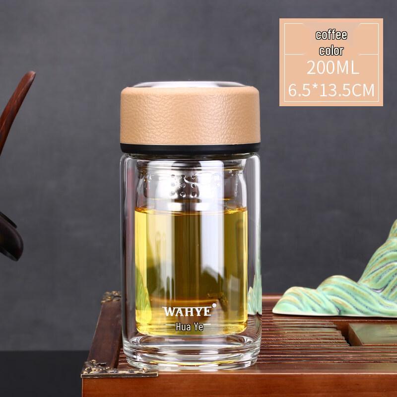 ZISIZ Double Wall Heat-Resistant Glass Cup