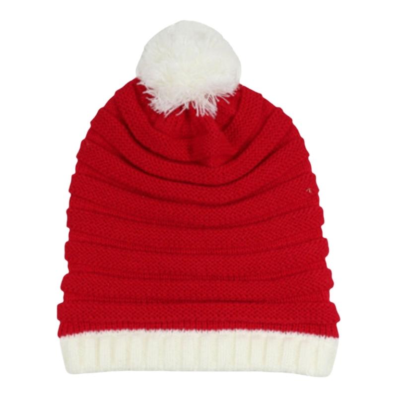 

Soft Stretchy Christmas Santa Caps Thick Warm Santa Hat Formal Event Hat Festival Street Wear Hat for Christmas Holiday 1