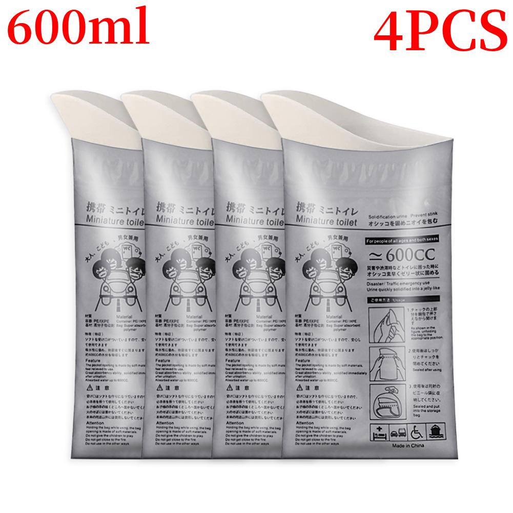 4-32 Stück Tragbare Notfall-Urinalbeutel Outdoor Camping Pinkelbeutel Einweg Reise Erbrochenenbeutel Mobile Toilette für Männer Frauen Kinder