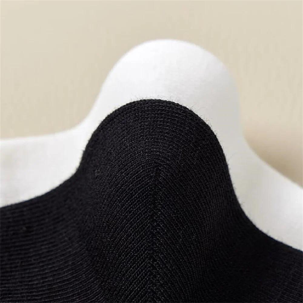 10 Paires Chaussettes Coton Bio Haute Qualité Blanc Noir Business Décontracté Printemps Hiver Chaussettes Femmes Tube Long/Court