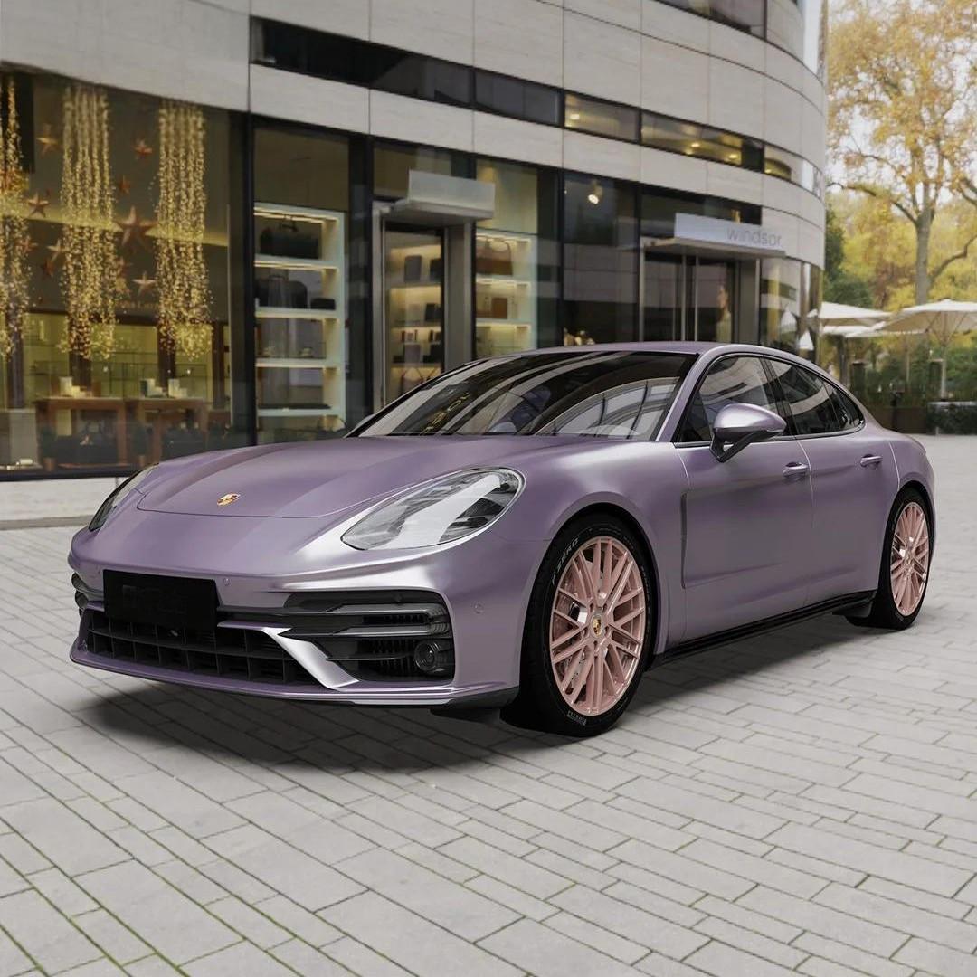 High Gloss PET Spirit Realm Purple Car Wrap Film - Full Body Paint Protection Sticker