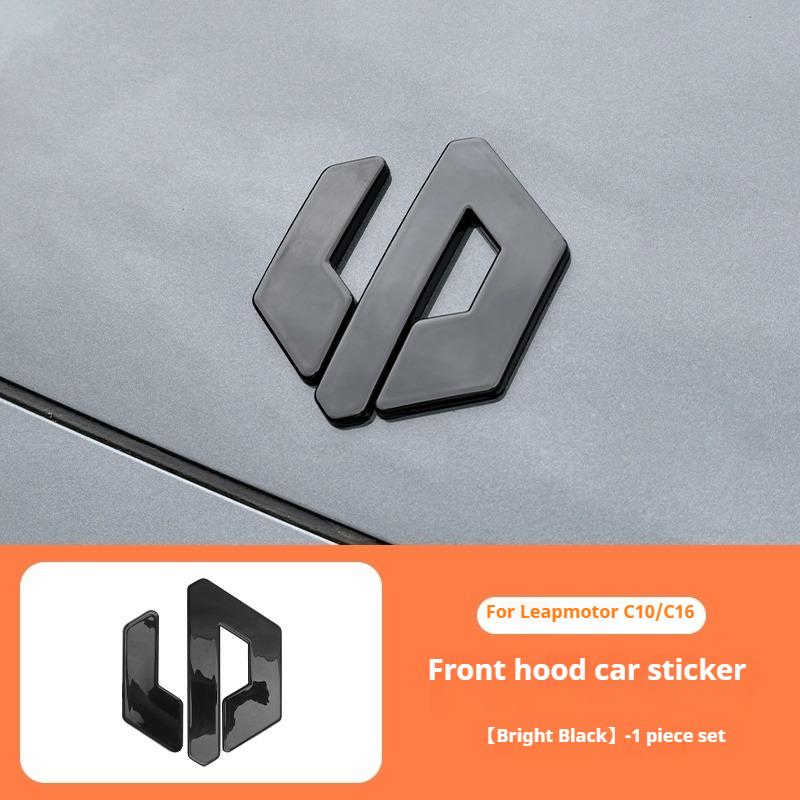 For Leapmotor C16 C10 Car Blackening Modification Logo Letters Front and Rear Badges Covering 3D Design Sticker