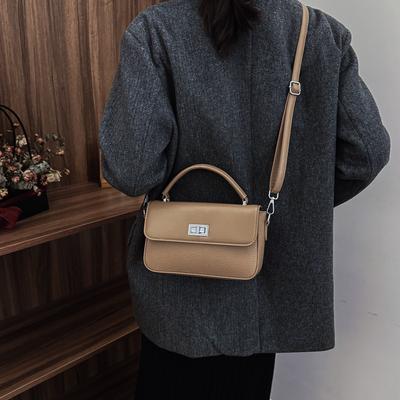 Tasche Damen 2025 Herbst und Winter Mode Pendler Große Kapazität Hoher Sinn Kleine quadratische Tasche Ein Schulter Schräg Umhängetasche Retro Damentasche