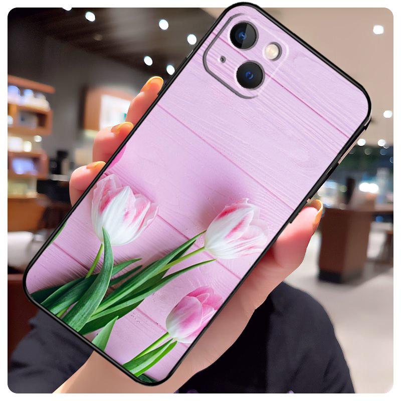 Tulips Flower Case For iPhone 13 Pro Max 16 15 11 12 14 17 Pro Max mini 15 16 Plus 16e 17 Air Phone Cover