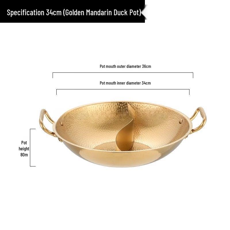 Yu Zhu Xun Stainless Steel Dual Flavor Hot Pot