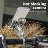 Precise Phone Stand Shock-Absorbing 360° Rotary Adjustable Formotorcycle Pedal Electric Vehicle Universal Navigation Bracket Sil
