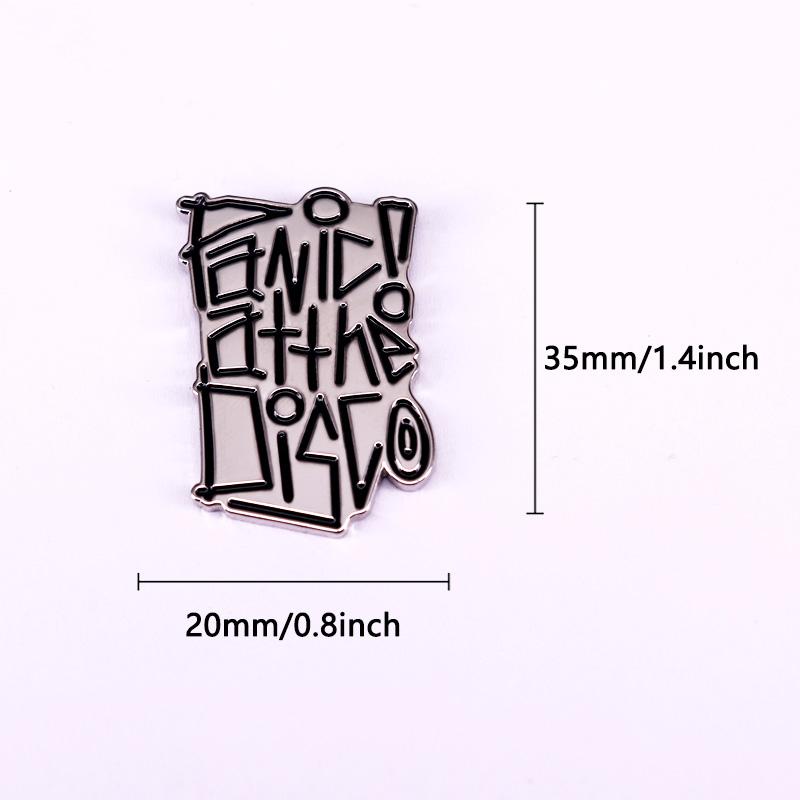 Rock Band Logo Badge Music Graffiti Enamel Pin Fans Gift Accessory